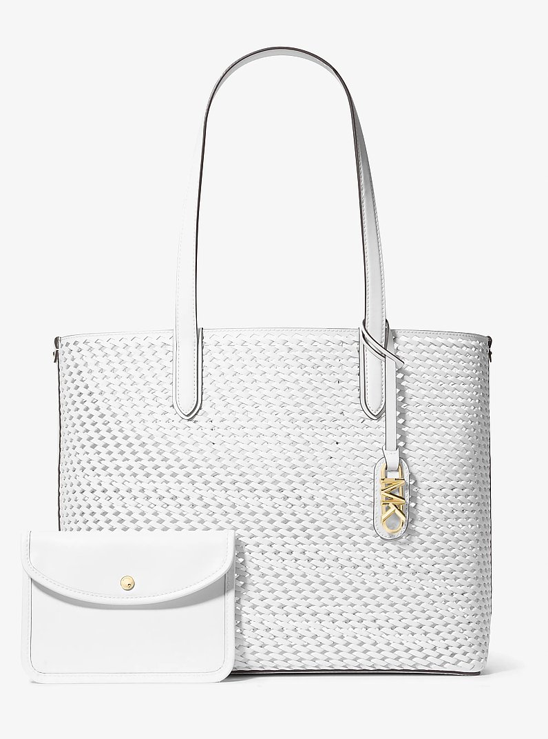 Eliza Extra-Large Hand-Woven Leather Tote Bag