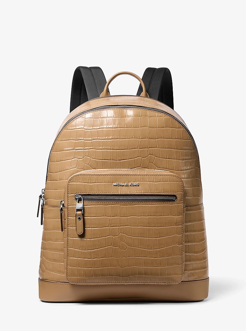 Mochila Hudson funcional de piel con motivo de cocodrilo en relieve in C&Aacute;SCARA | Michael Kors
