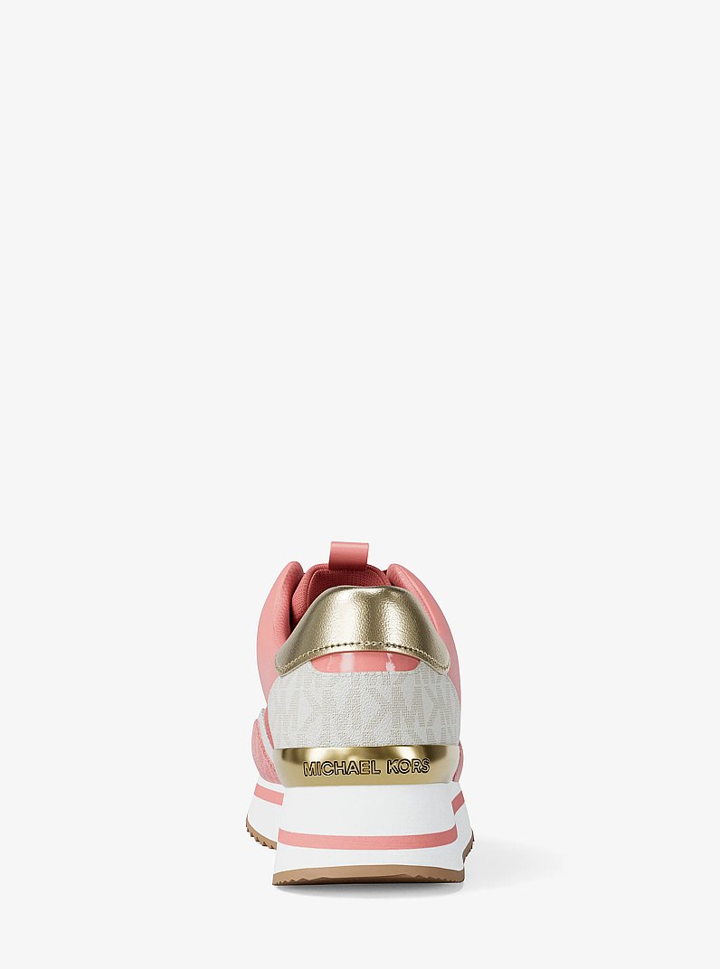 Raina Color-Block Mesh and Signature Logo Trainer in PRIMROSE | Michael Kors