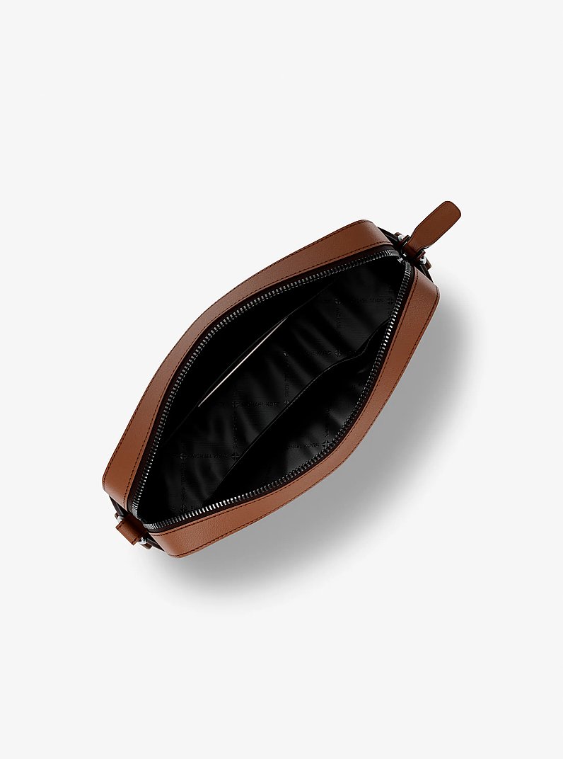 Jet Set Pebbled Leather Crossbody Bag in LUGGAGE | Michael Kors