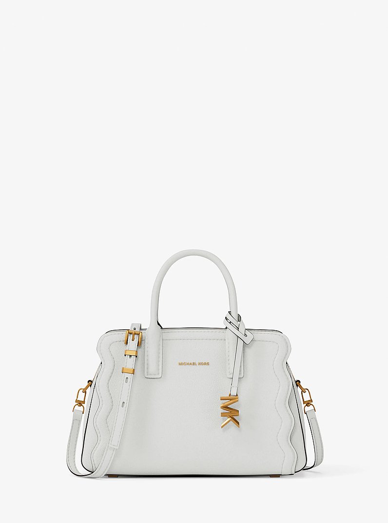 Bolso cruzado convertible Laila extrapeque&ntilde;o de piel granulada in BEIGE P&Aacute;LIDO | Michael Kors