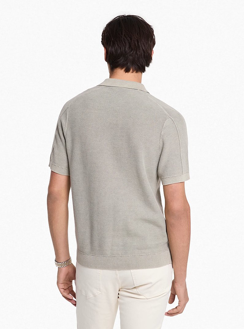 Polo de lin et de coton
