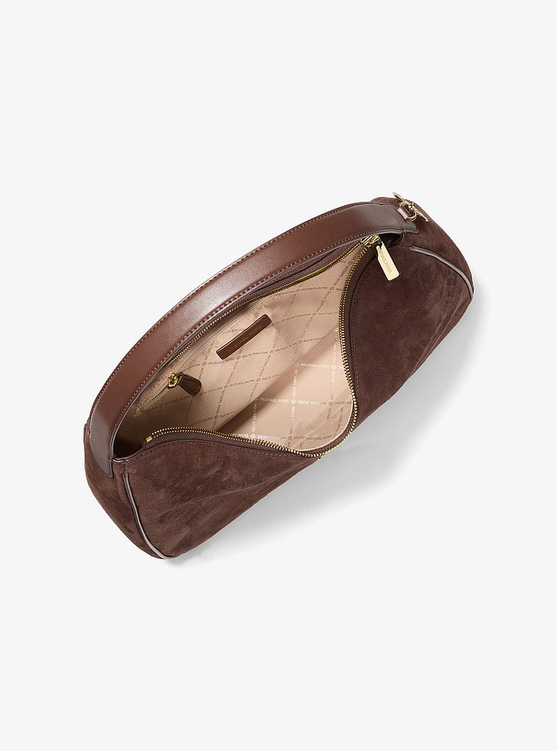 Nayla Medium Fringed Hobo Shoulder Bag in NUTMEG | Michael Kors