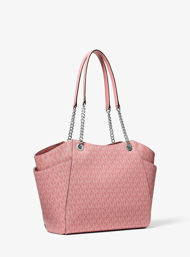 Jet Set Large Signature Logo Shoulder Bag in SUNSET ROSE | Michael Kors