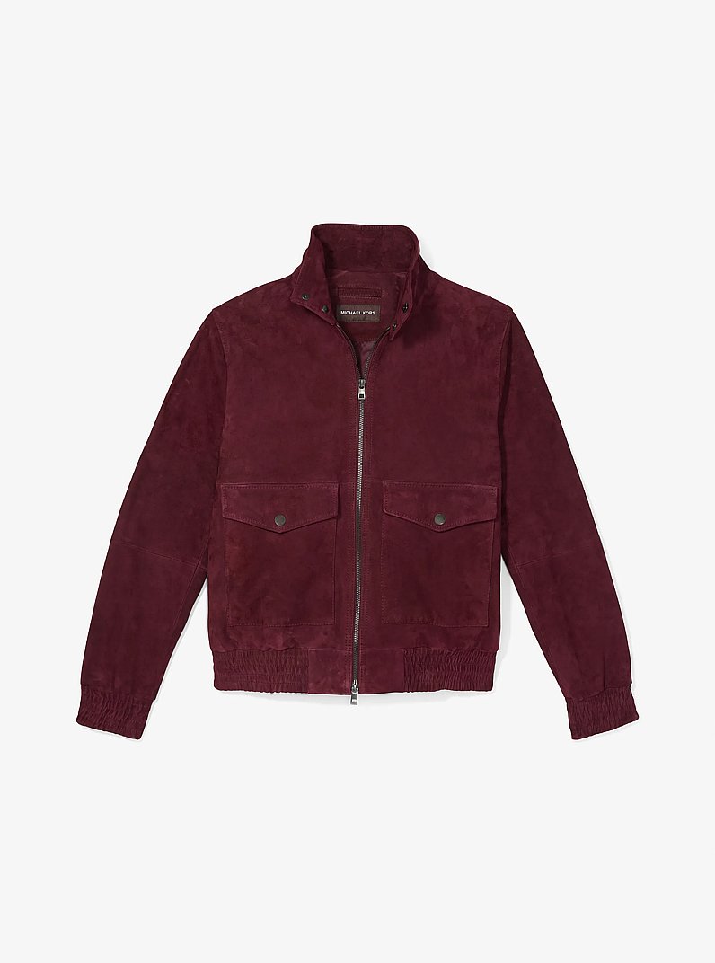 Suede Jacket in CORDOVAN - Sale | Michael Kors [US]