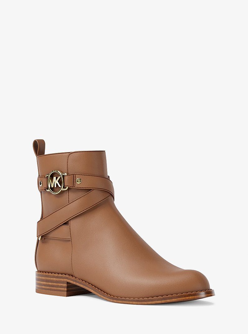 Rory Leather Ankle Boot in LUGGAGE | Michael Kors
