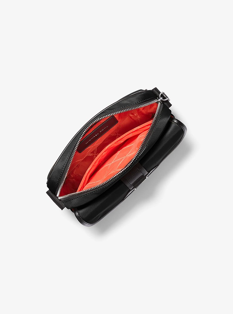 Brooklyn Recycled Nylon Utility Crossbody Bag in BLACK | Michael Kors