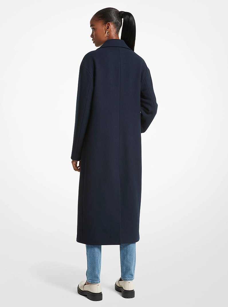 Wool Blend Coat in MIDNIGHT BLUE | Michael Kors