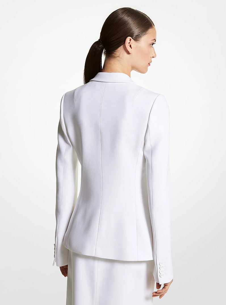 Double Crepe Sabl&eacute; Blazer in OPTIC WHITE | Michael Kors