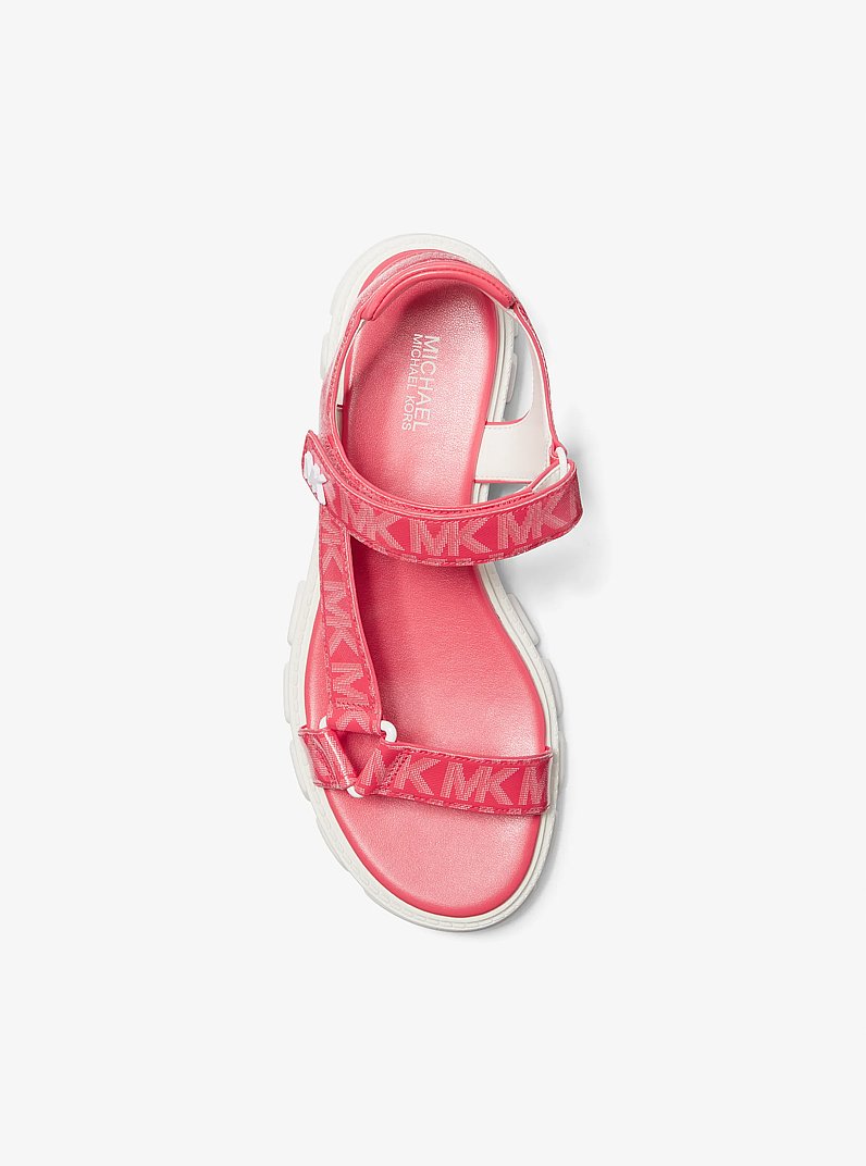 Ridley Logo Sandal in GERANIUM | Michael Kors