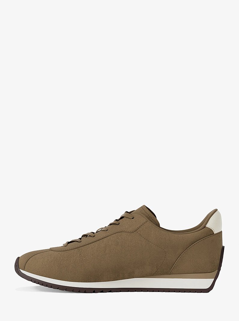 Rhodes Suede Trainer in HUSK | Michael Kors