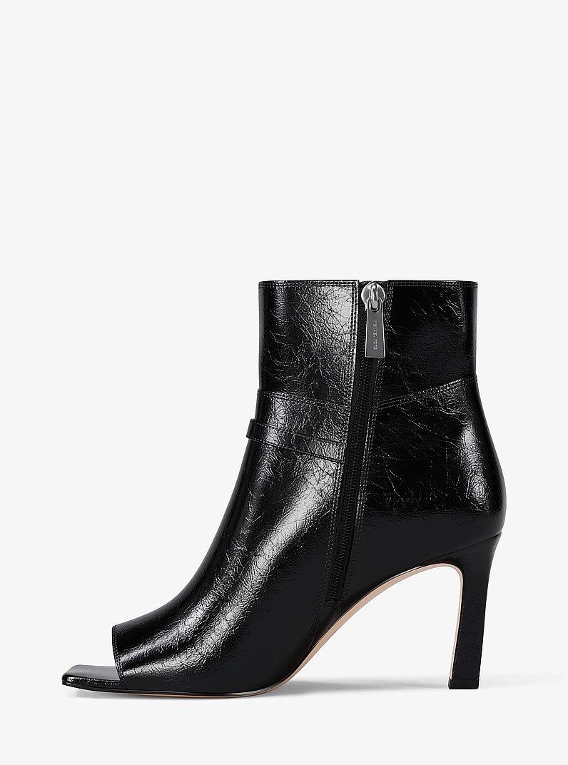 Yvette Open-Toe Boot in BLACK | Michael Kors