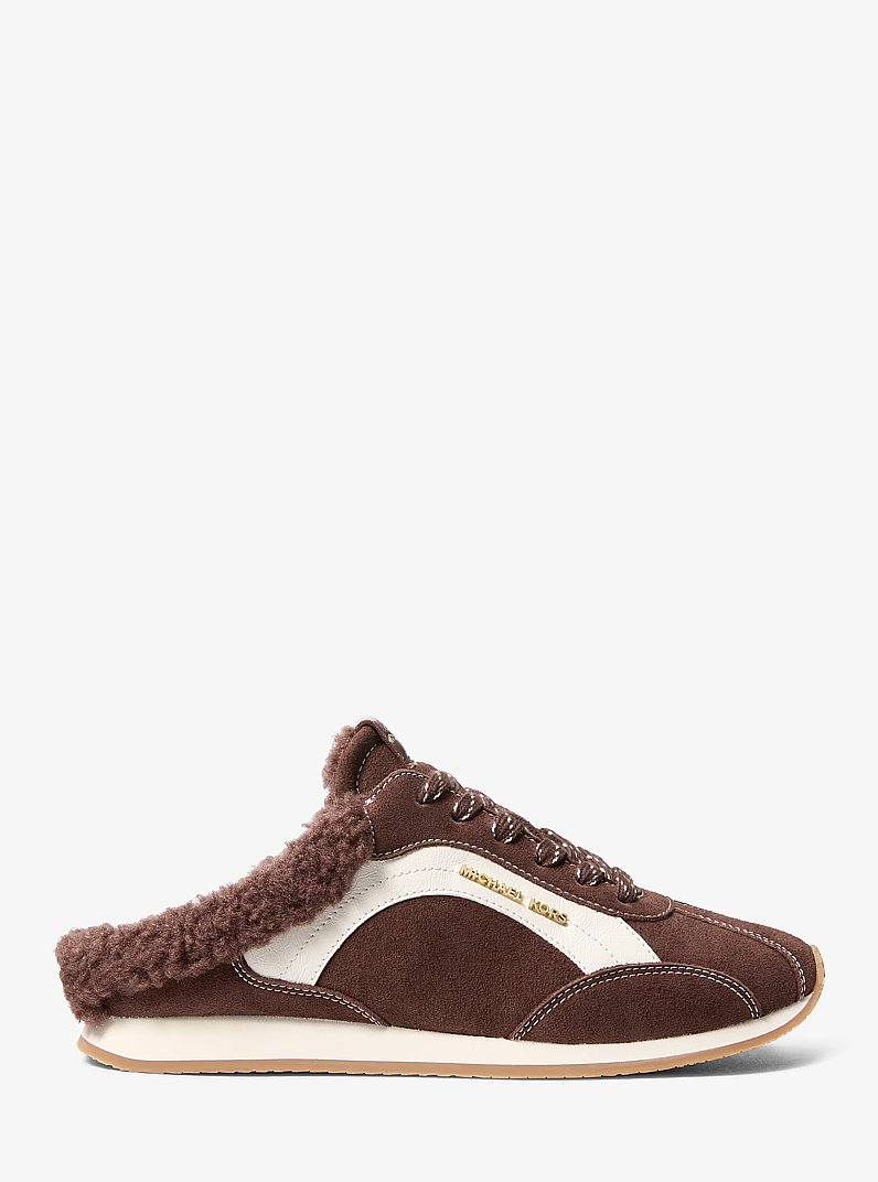 Espadrille &agrave; enfiler Avi avec garniture en fausse toison d&rsquo;agneau in NOIX DE MUSCADE | Michael Kors