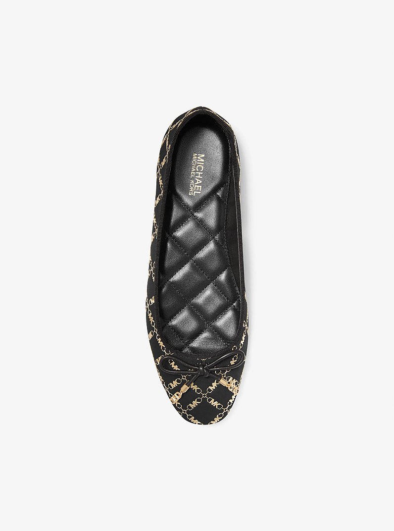Nori Embellished Faux Suede Ballet Flat