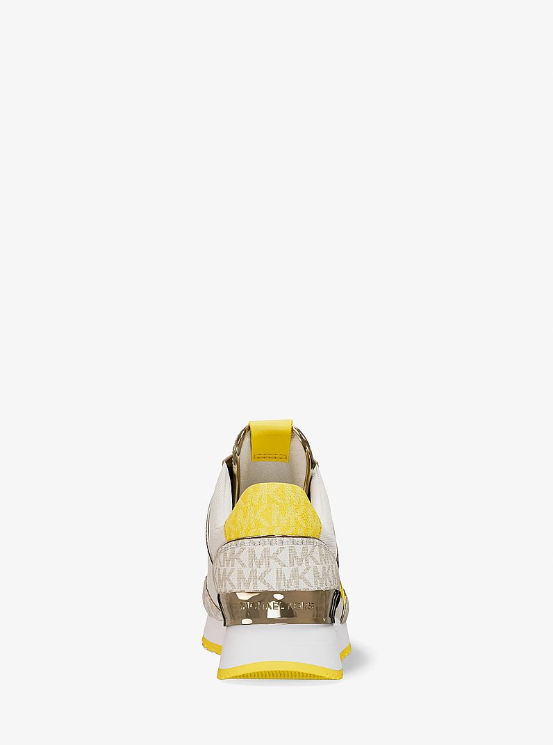 Maddy Two-Tone Logo Trainer in DAISY YELLOW | Michael Kors