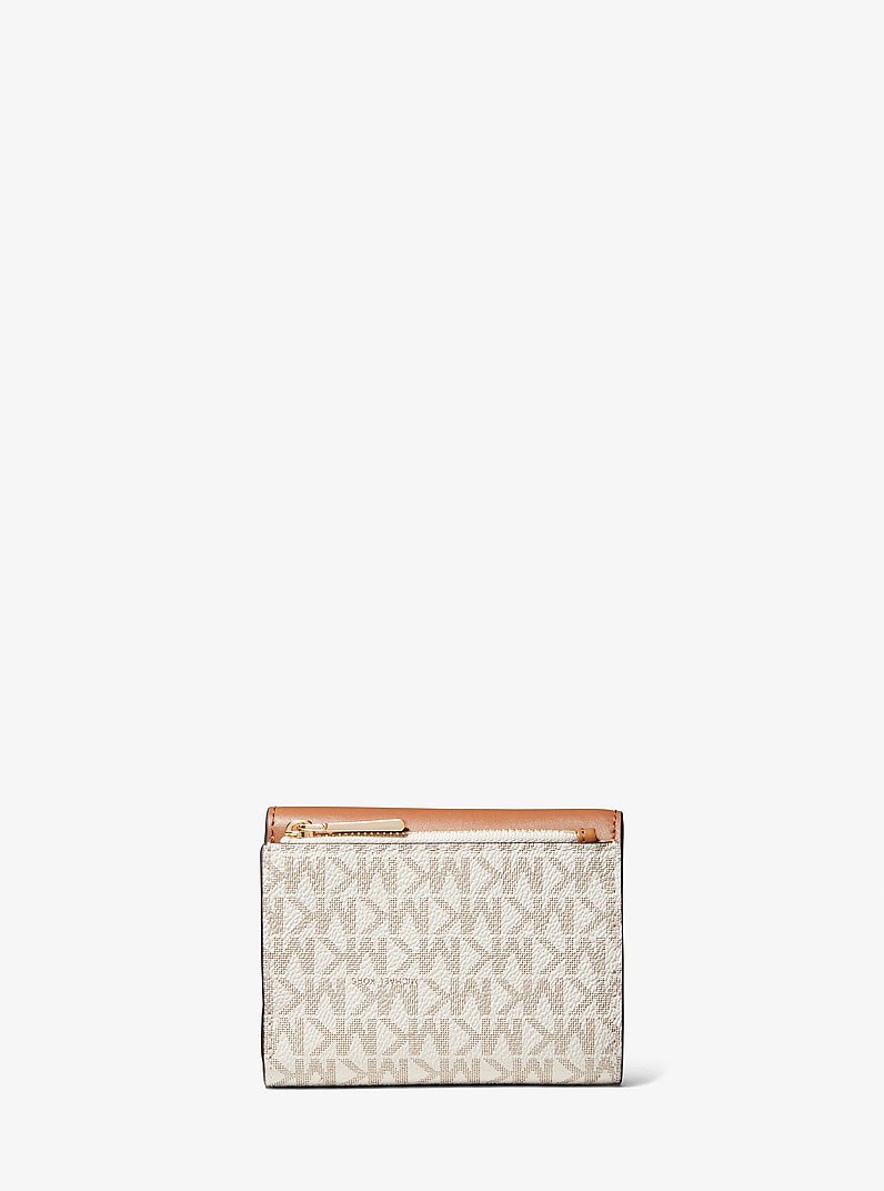 Greenwich Medium Signature Logo and Leather Tri-Fold Envelope Wallet