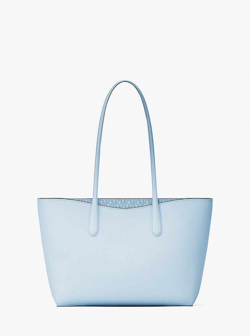 Arden Large Pebbled Leather Tote Bag in PALE OCEAN | Michael Kors