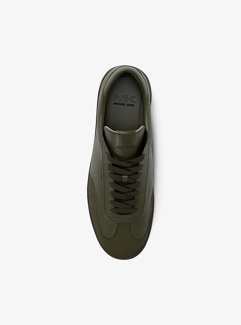 Wilton Leather Sneaker in IVY | Michael Kors