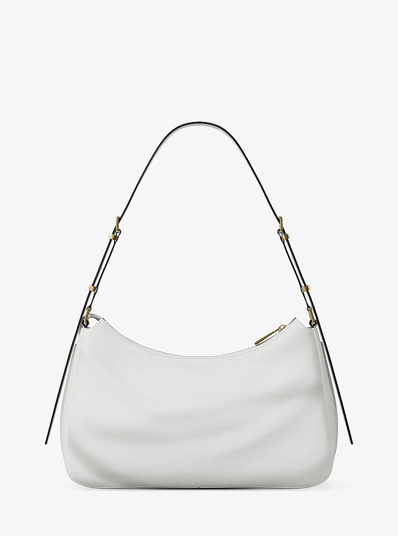 Borsa a spalla Nolita media in pelle martellata in GUSCIO D'UOVO | Michael Kors