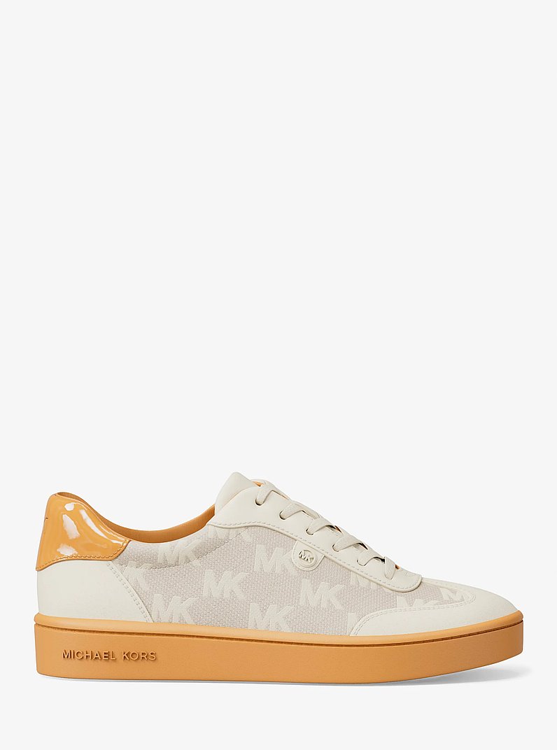 Scotty Logo Jacquard Sneaker in HONEYWHEAT | Michael Kors