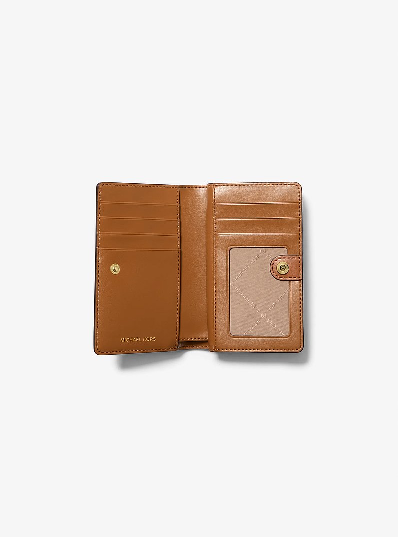 Empire Medium Signature Logo Wallet in VANILLA/ACORN | Michael Kors