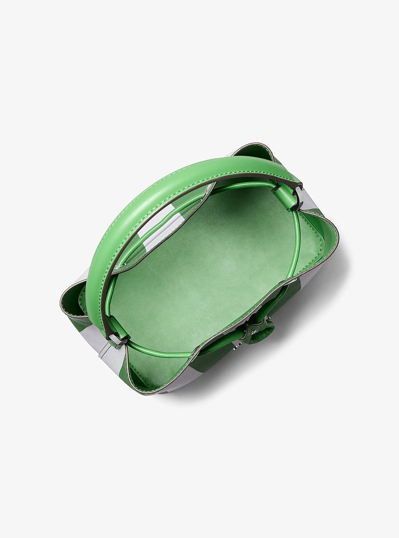 Bolso estilo cubo Suri mediano con rayas in PALM MULTI | Michael Kors