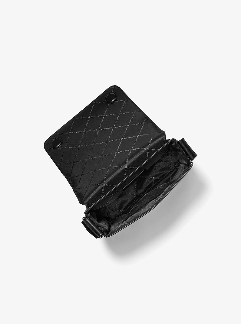 Cooper Leather Crossbody Bag in BLACK | Michael Kors