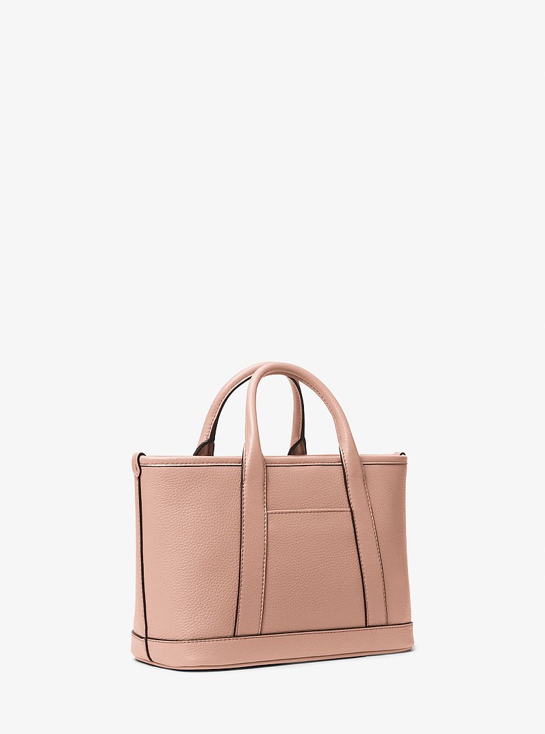 Bolso satchel Luisa peque&ntilde;o de piel granulada in ROSA CLARO | Michael Kors