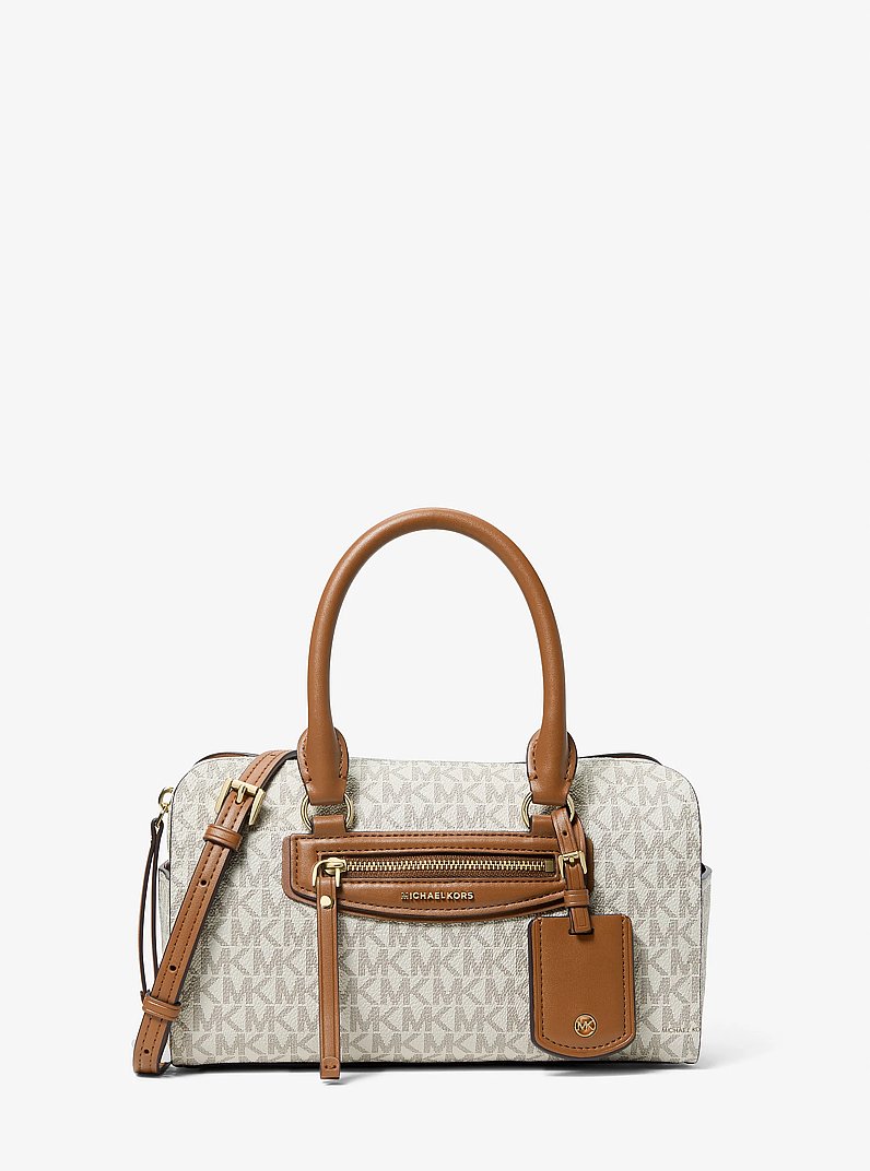 Extra kis m&eacute;retű, jellegzetes log&oacute;mint&aacute;s Jet Set Travel keresztp&aacute;ntos sportt&aacute;ska in VAN&Iacute;LIA/MAKK | Michael Kors