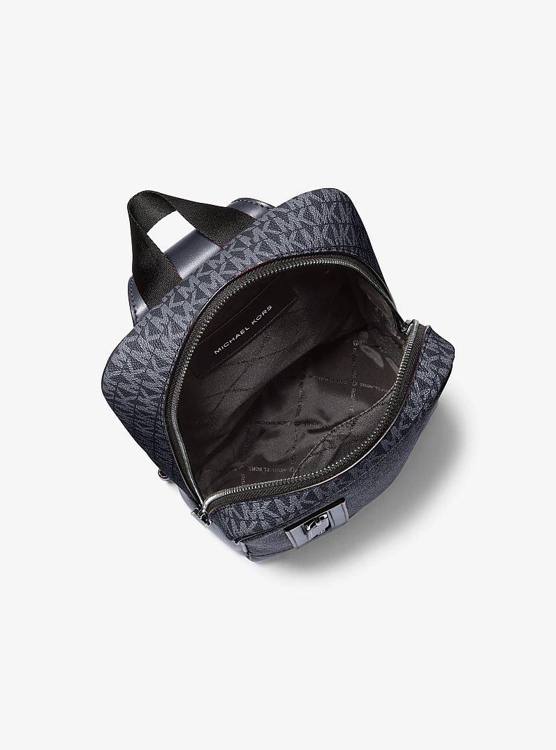 Cooper Signature Logo Sling Pack in ADMRL/PLBLUE | Michael Kors