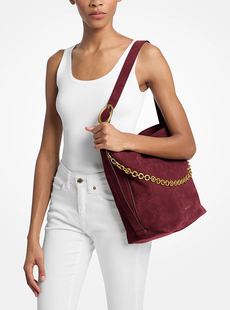 Nolita Large Suede Bucket Tote Bag