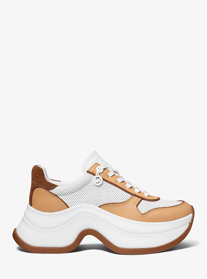 Zapatilla Arla de piel in LUGGAGE | Michael Kors