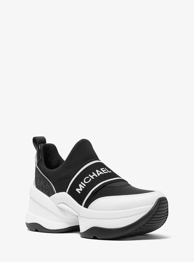 Olympia Scuba Slip-On Trainer in BLACK | Michael Kors