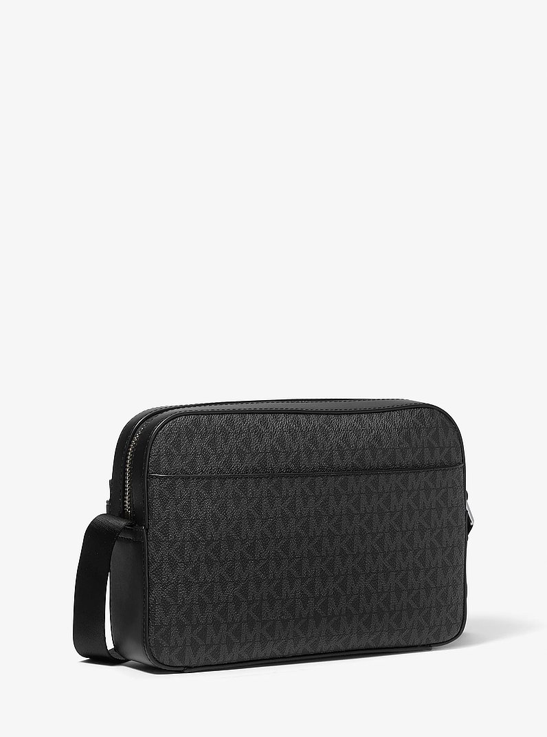 Hudson Logo Utility Crossbody Bag in BLACK | Michael Kors