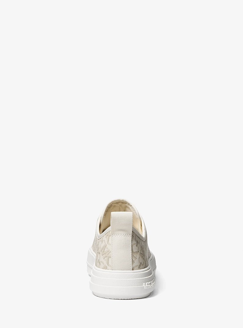 Evy Empire Signature Logo Sneaker in VANILLA | Michael Kors