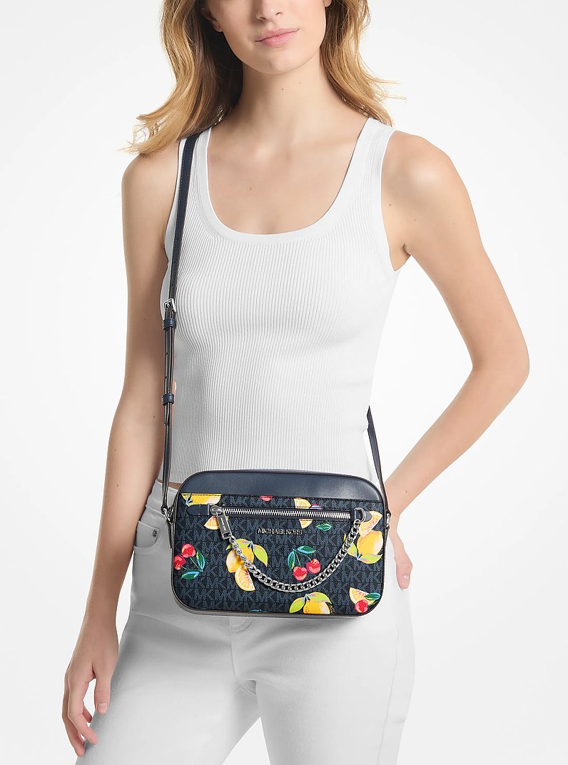 Jet Set Large Fruit Print Logo Crossbody Bag | Michael Kors [US]