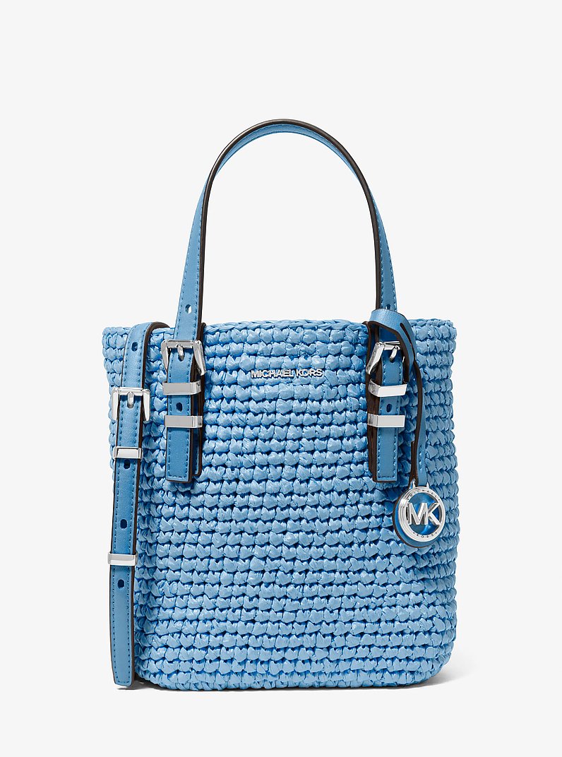 Quinn Extra-Small Hand-Crocheted Crossbody Bag  in CHAMBRAY | Michael Kors