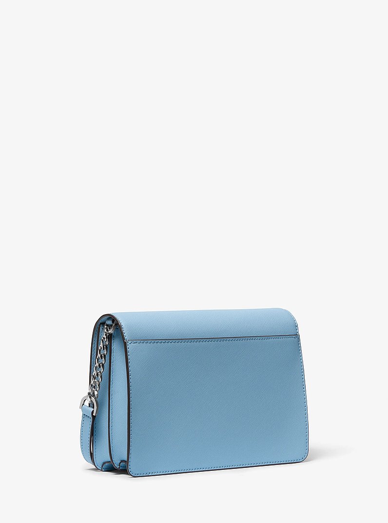 Daniela Large Saffiano Leather Crossbody Bag in CHAMBRAY | Michael Kors