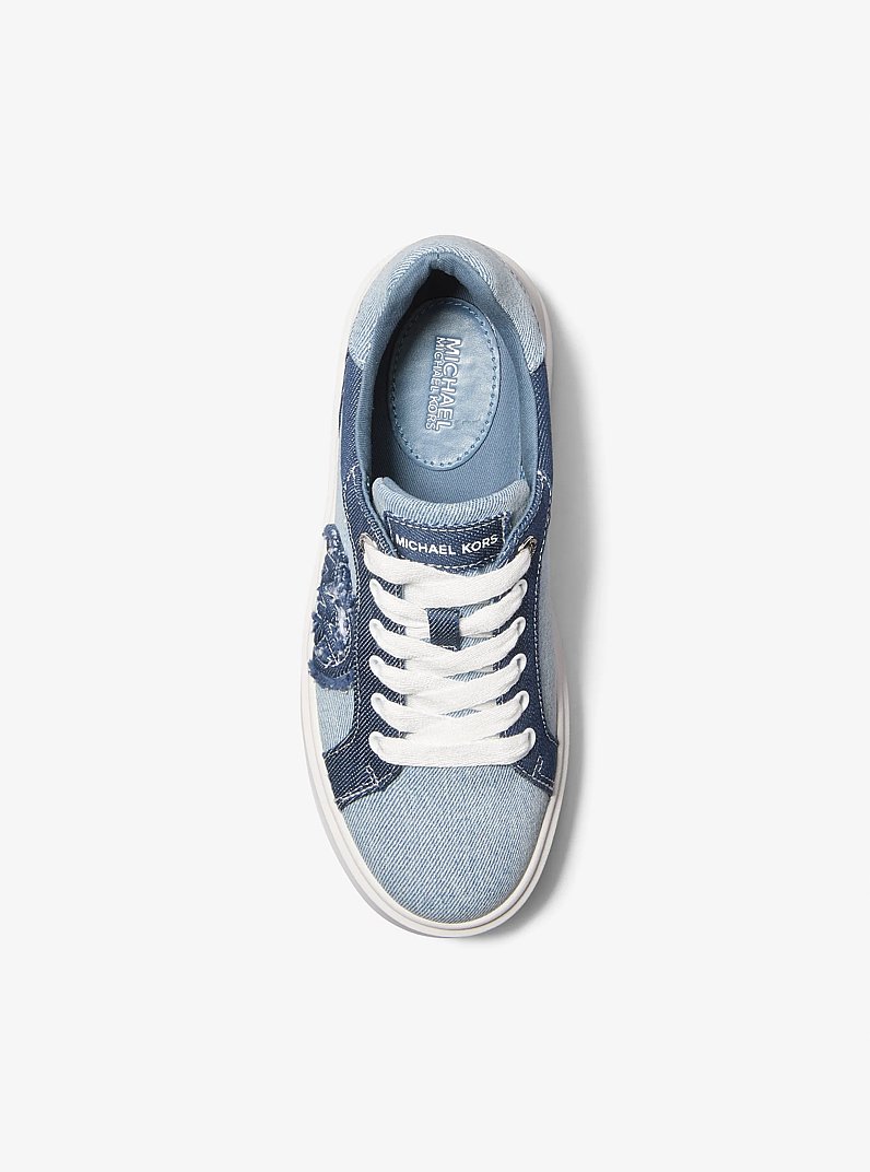 Romey Denim Platform Sneaker in MEDIUM BLUE WASH | Michael Kors
