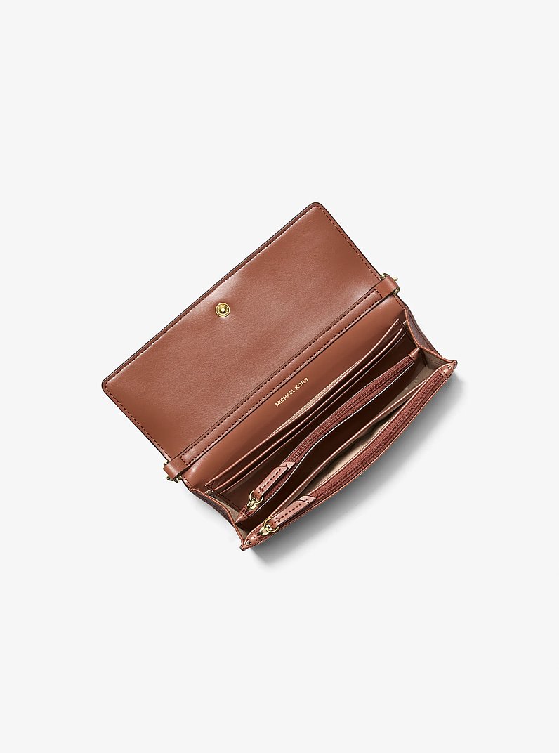 Jet Set Medium Saffiano Leather 2-in-1 Convertible Crossbody Bag in LUGGAGE | Michael Kors