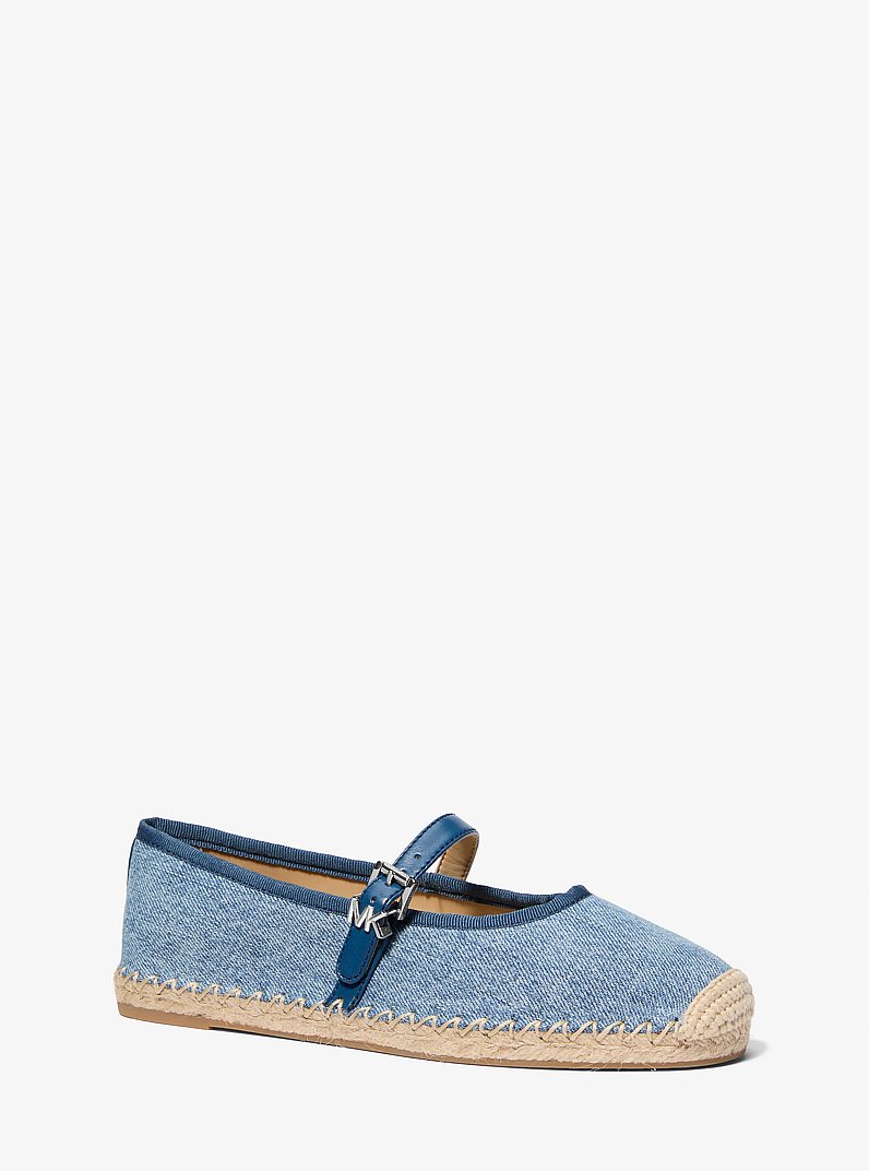 Espadrille de ballet Lynn en denim in BLANC/ROSE PROFOND | Michael Kors
