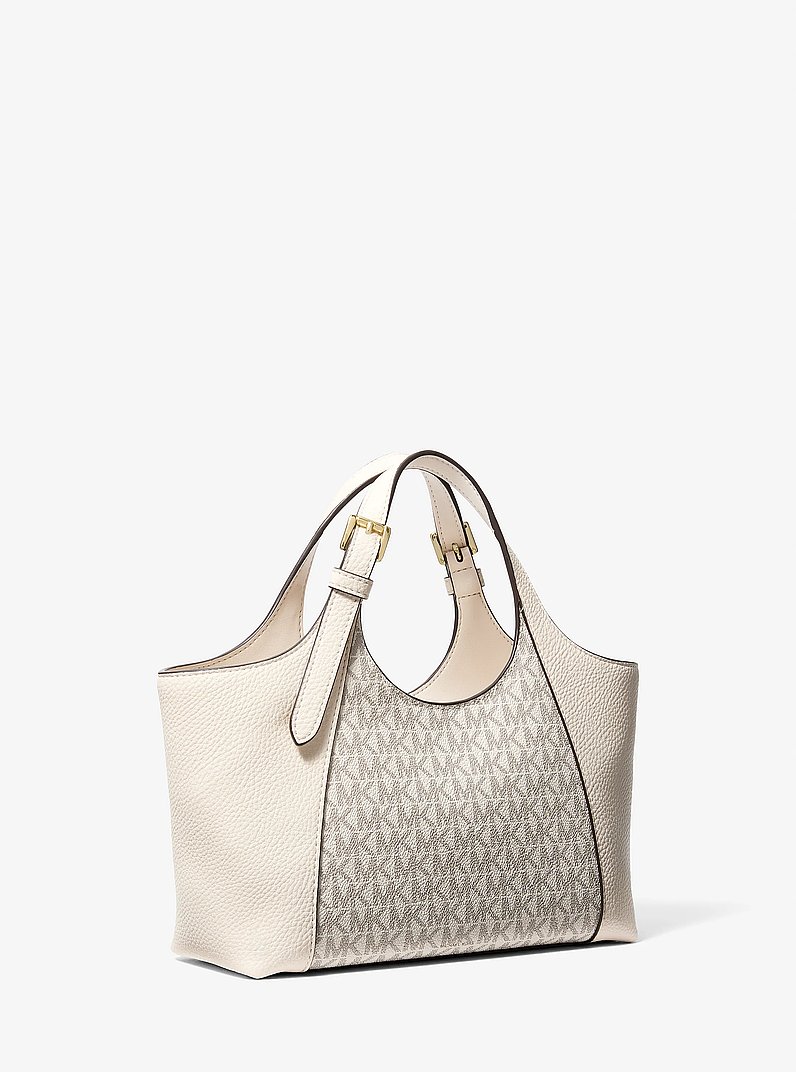 Bernie Small Signature Logo Satchel in LT CRM MULTI | Michael Kors