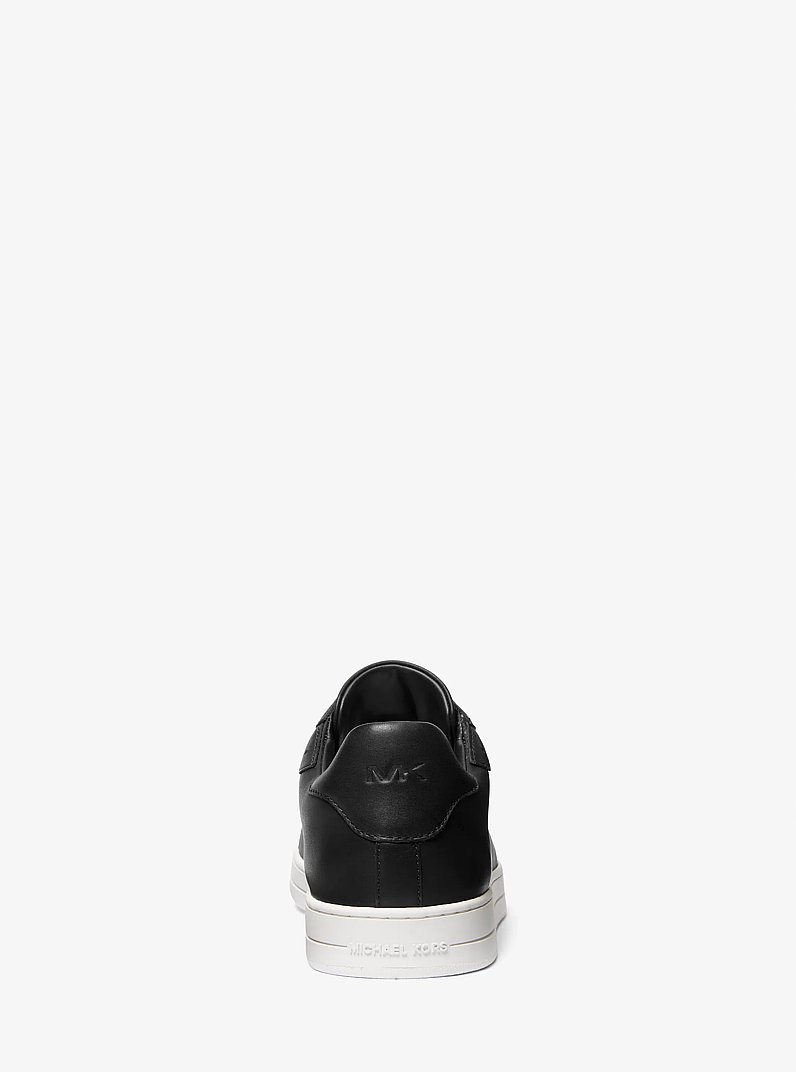 Keating Leather Sneaker in BLACK | Michael Kors