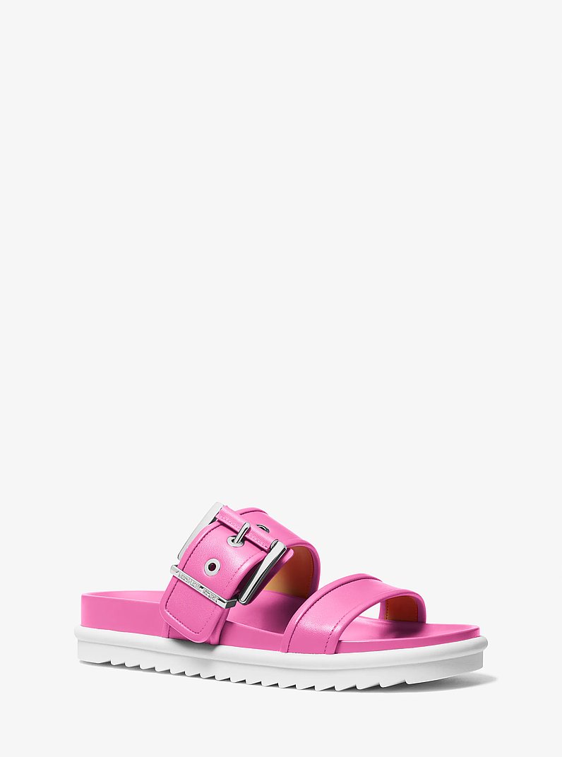 Pantolette Colby aus Leder in KIRSCHE | Michael Kors