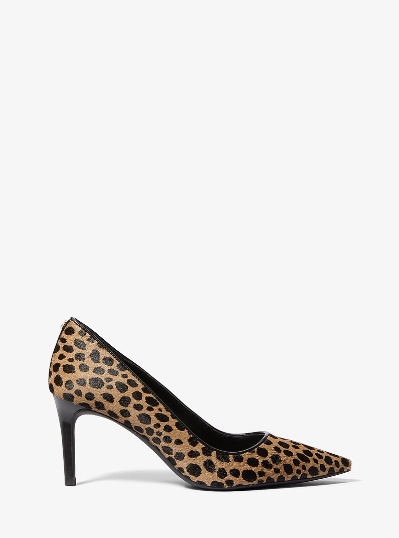 Pump Alina Flex van kalfshaar met luipaardprint in HUSK MULTI | Michael Kors