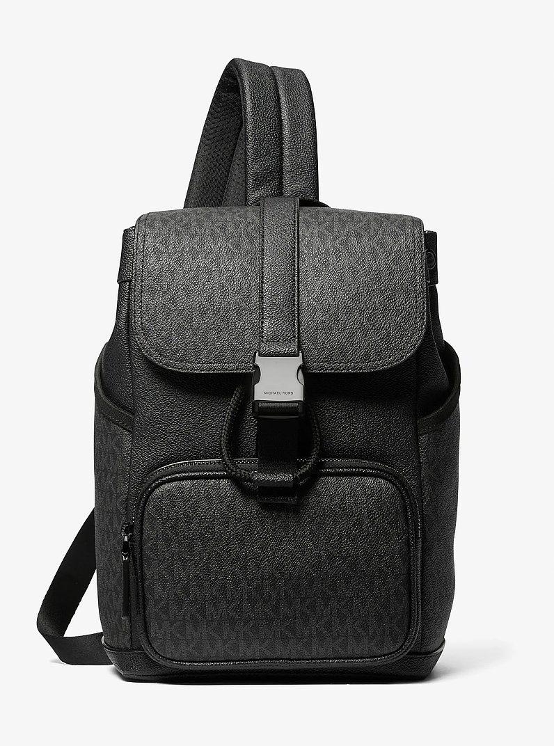Cooper Logo Sling Pack in BLACK | Michael Kors