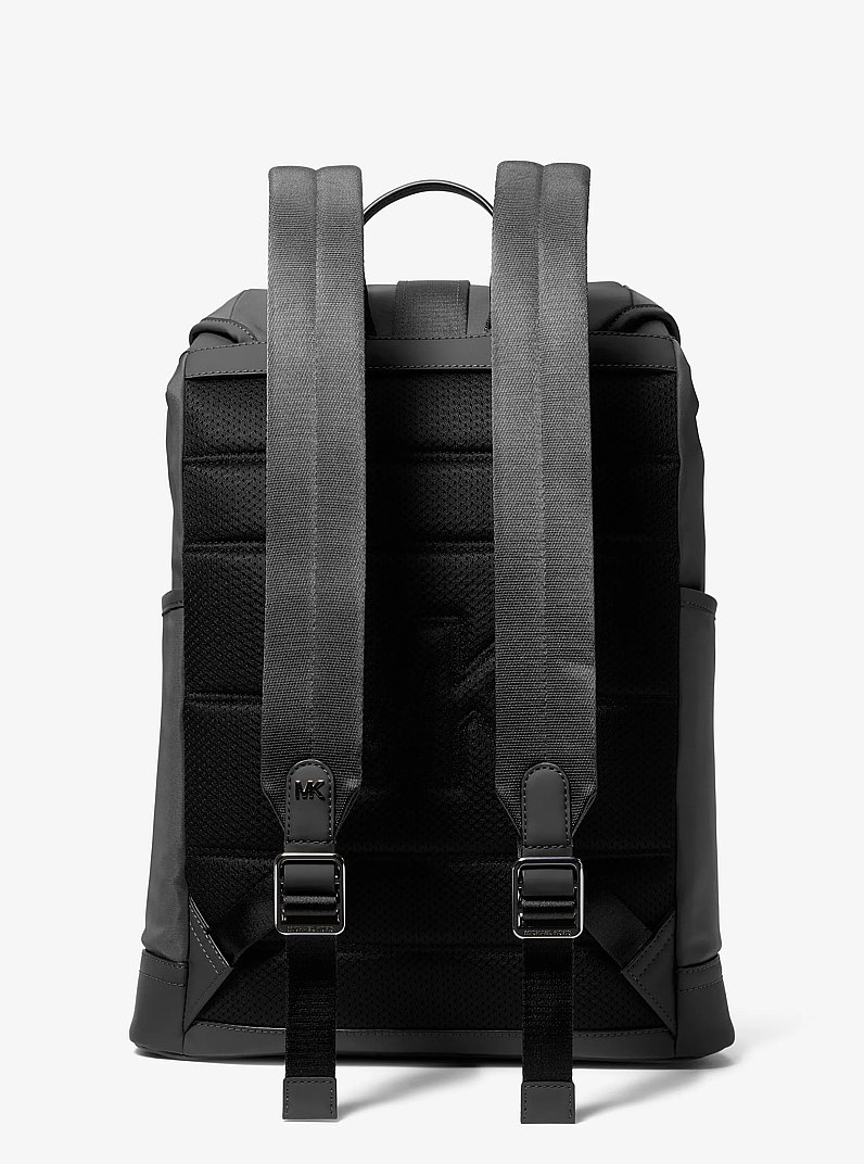 Eli Nylon Aviator Backpack in BLACK | Michael Kors