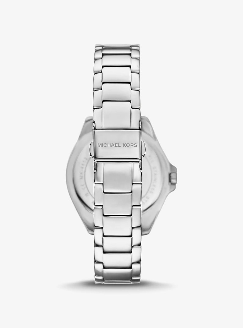 Kaycie Pav&eacute; Silver-Tone Watch in TWO TONE | Michael Kors