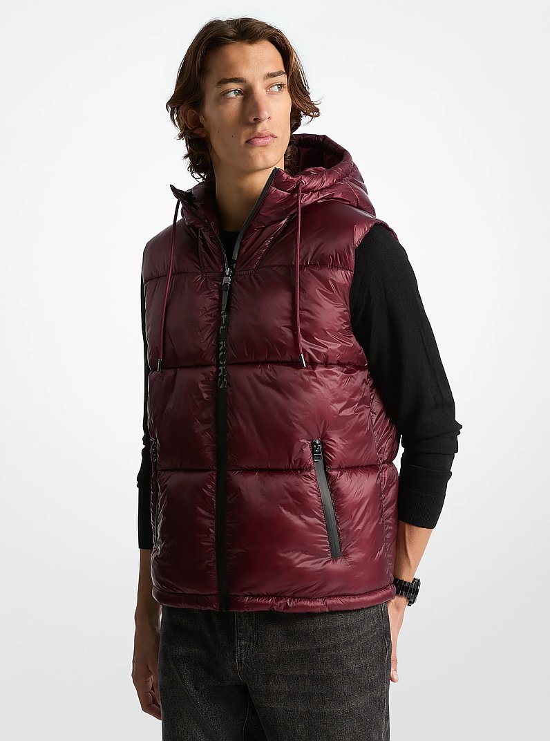 Law Nylon Jacket in DARK BRANDY | Michael Kors