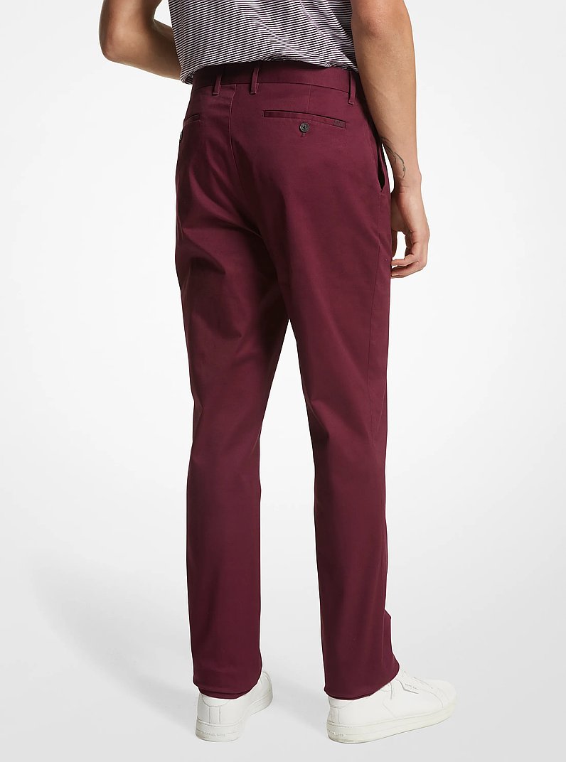 Stretch Cotton Cuffed Pants